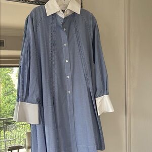 Ravel Blue and White Striped Dress